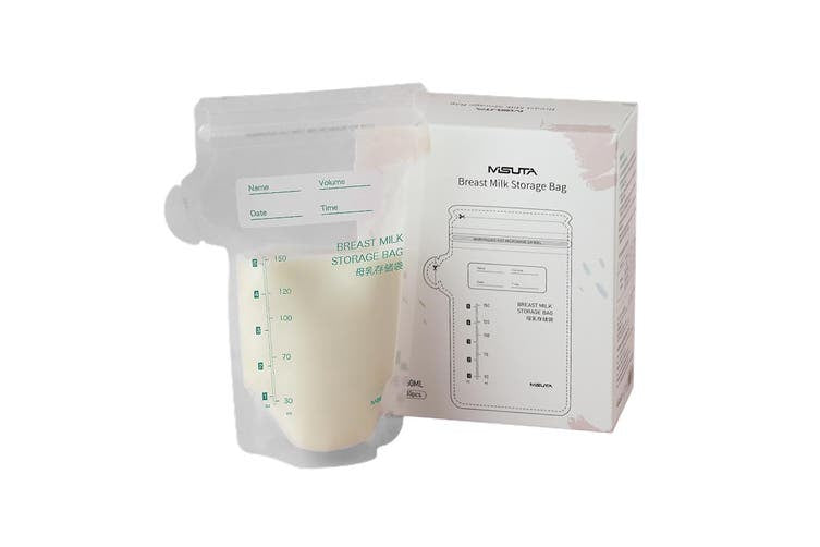 Sterile breast milk storage bags