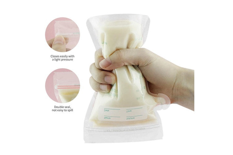 Sterile breast milk storage bags