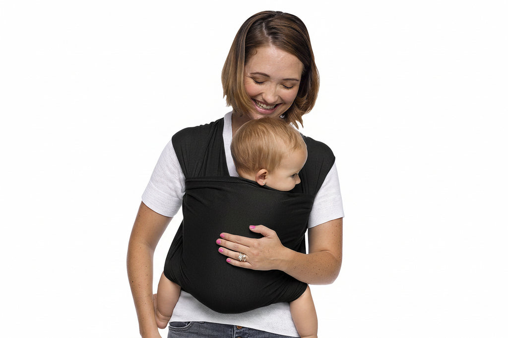 Baby Wrap Carrier from day one – Dark Gray