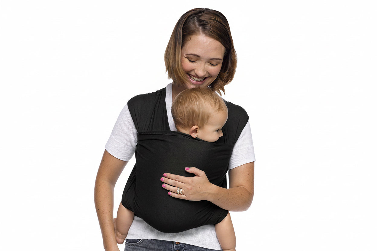 Baby Wrap Carrier from day one – Dark Gray