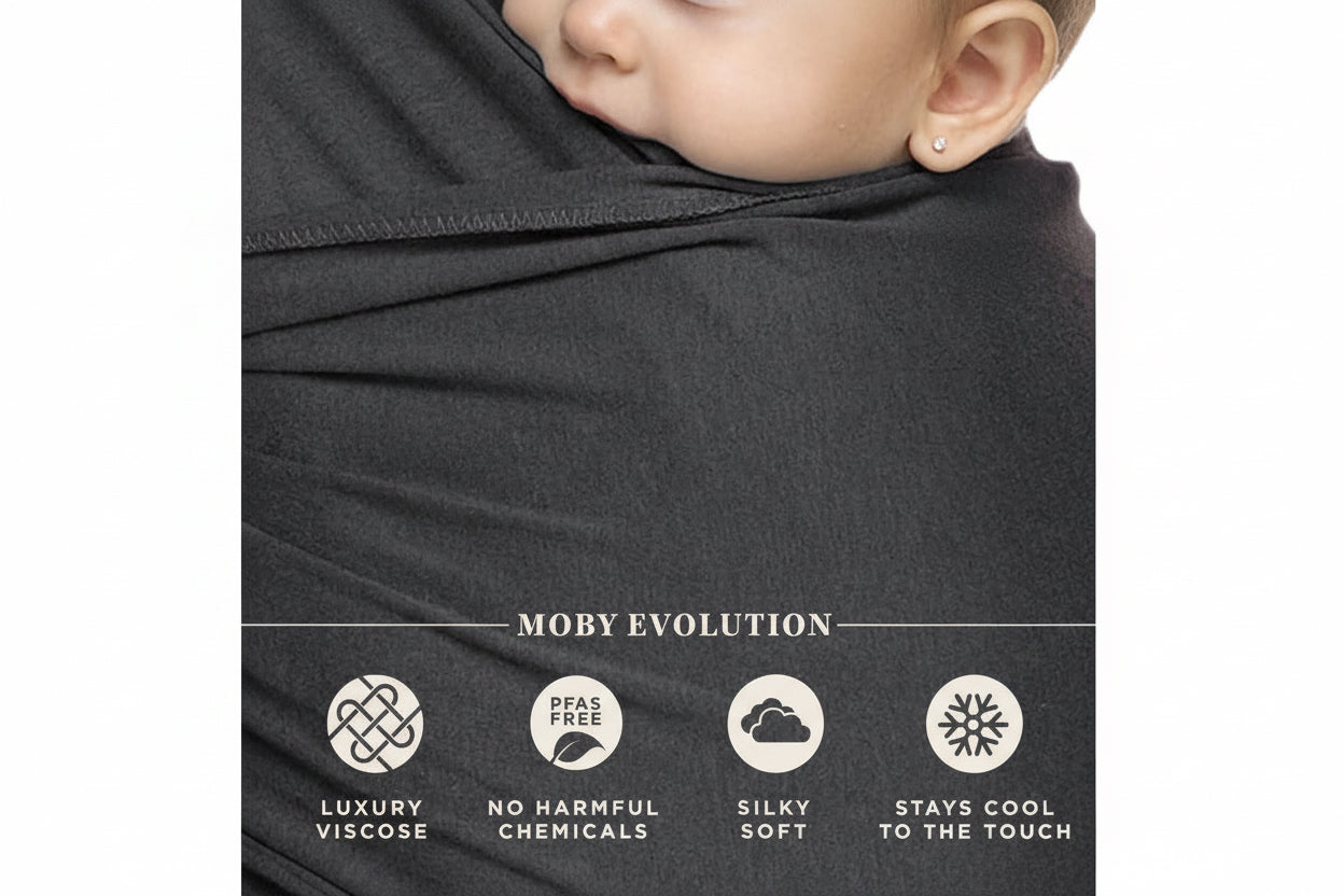 Baby Wrap Carrier from day one – Dark Gray